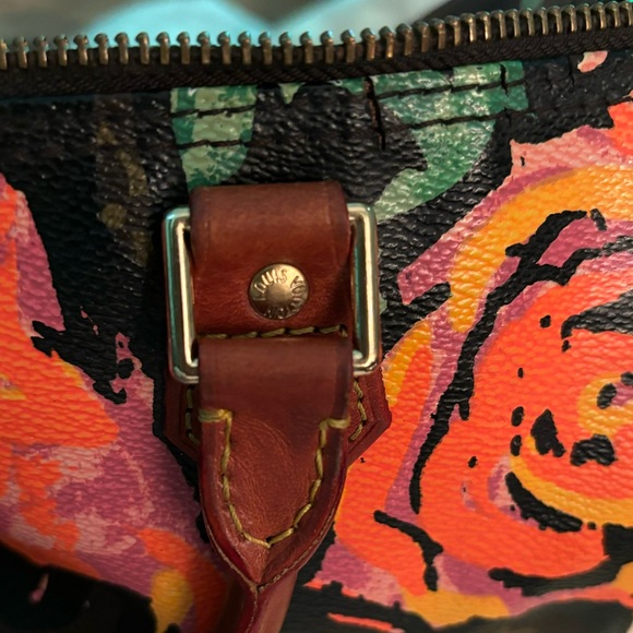 Louis Vuitton STEPHEN SPROUSE Monogram Limited edition Floral Speedy 30 - Picture 11 of 16